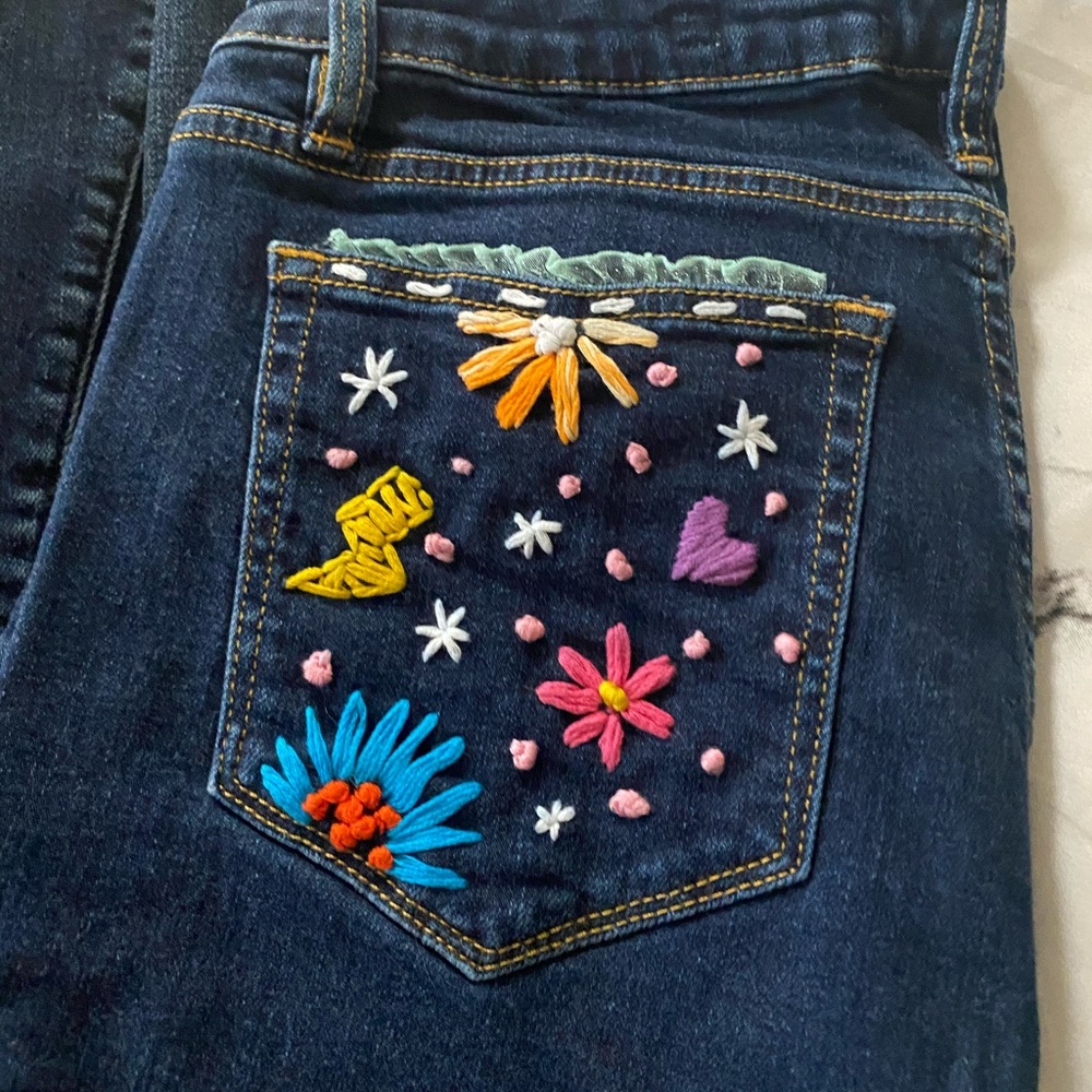 Custom hippie miss me, flared boot cut